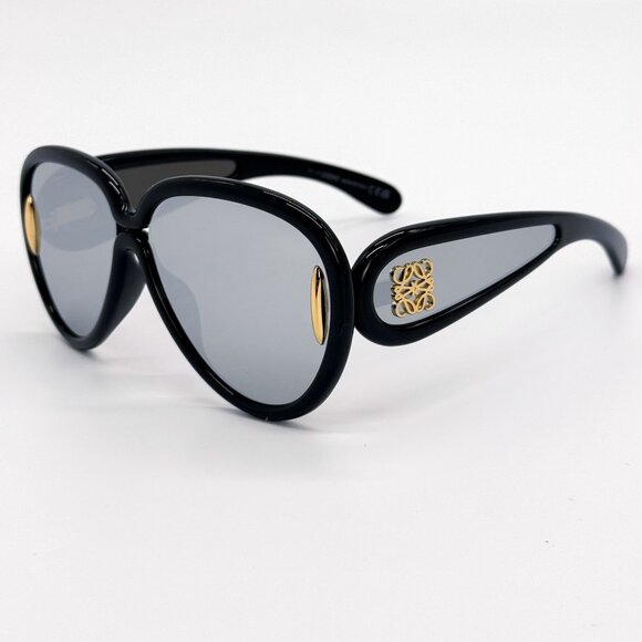 NEW LW40132I 01C, LOEWE UNISEX BLACK SILVER SUNGLASSES LOEWE main image 7